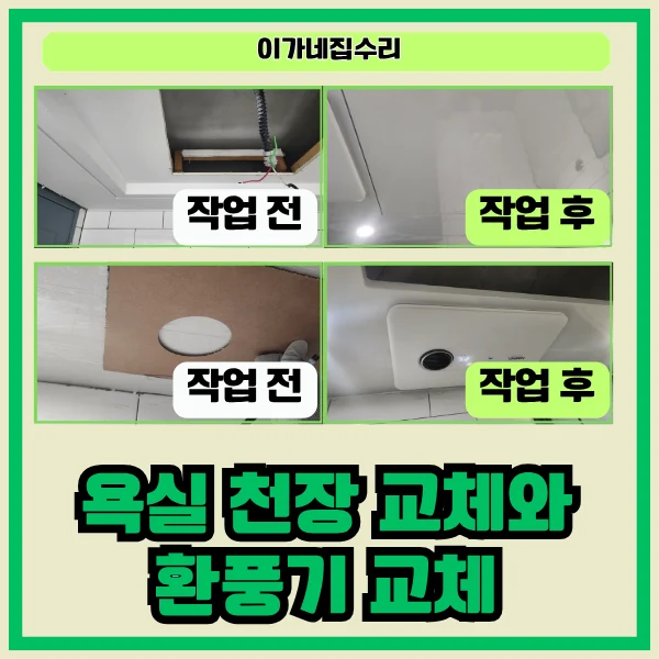화성 안화동마을 9단지 욕실 SMC 돔천장 교체 및 휴젠뜨 노바 설치