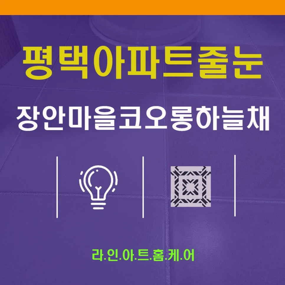 평택 장안동 줄눈시공 장안마을코오롱하늘채